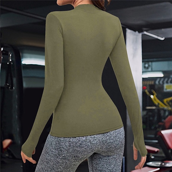 Green long sleeve zip up - Picture 8 of 10